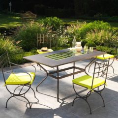 salon de jardin en fer forgé